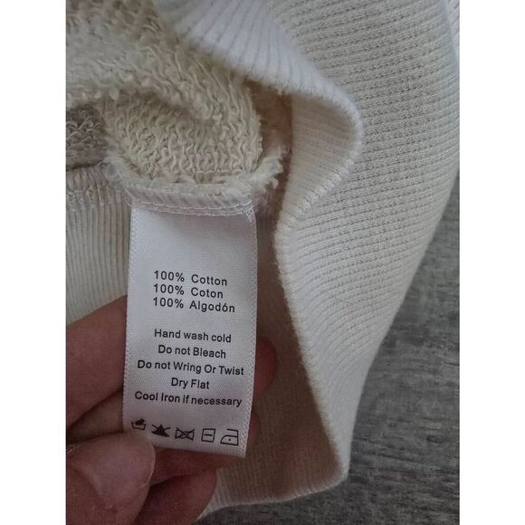 Women's Alo Pullover Sweatshirt Cowl‎ Neck Cream Color Size XS - Picture 5 of 9